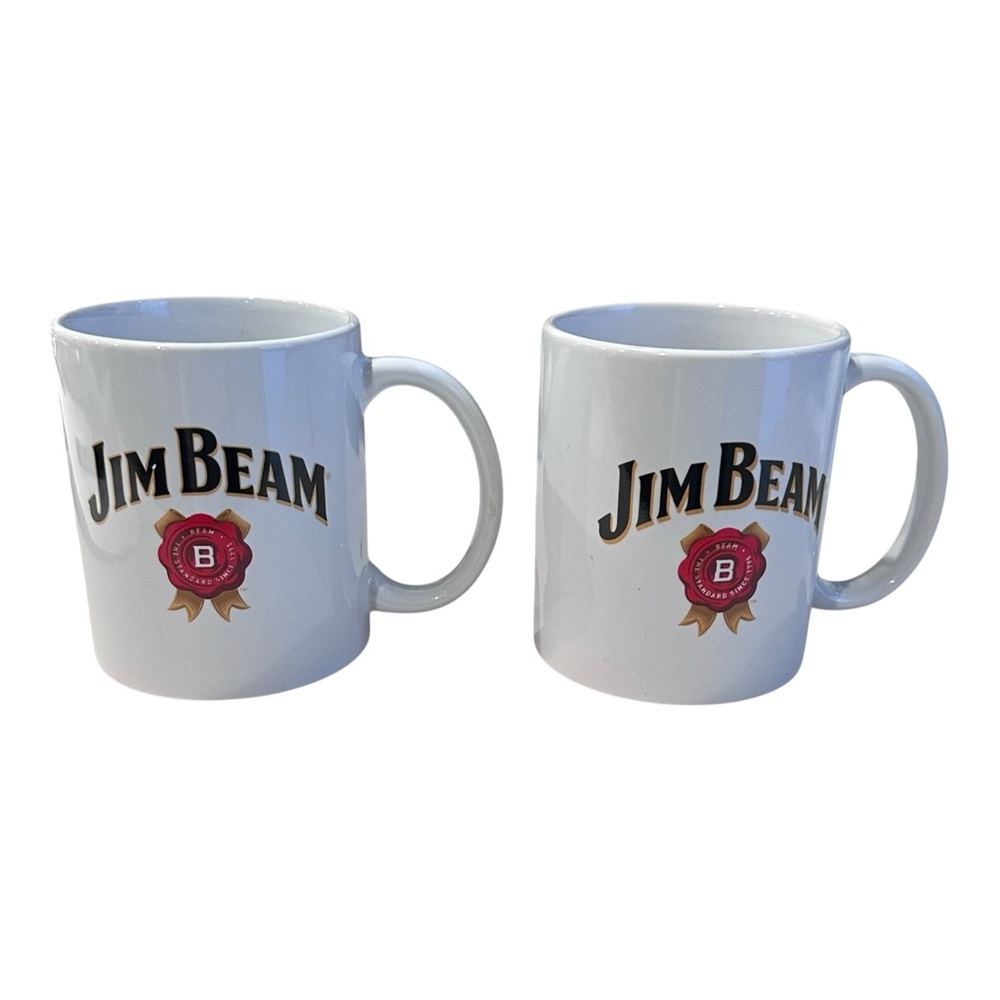 Jim Beam Coffee‎ Mugs – Set of 2 – “The First Family of Bourbon”
